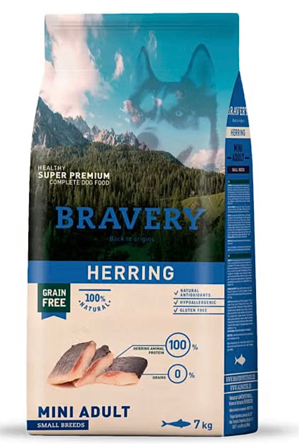 BRAVERY CROCCHETTE PER CANE ARINGA MINI ADULT 7 KG