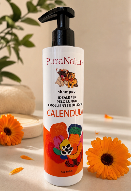 Shampoo Naturale Cani e Gatti Pura Natura 250ml Calendula