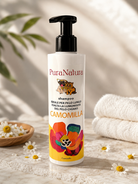 Shampoo naturale cani gatti Pura Natura 250ml Camomilla