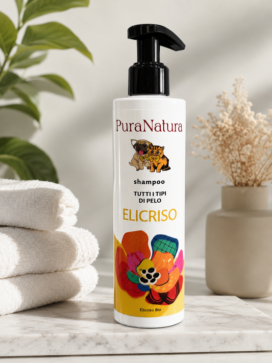Shampoo Naturale cani gatti Pura Natura 250ml Elicrisio
