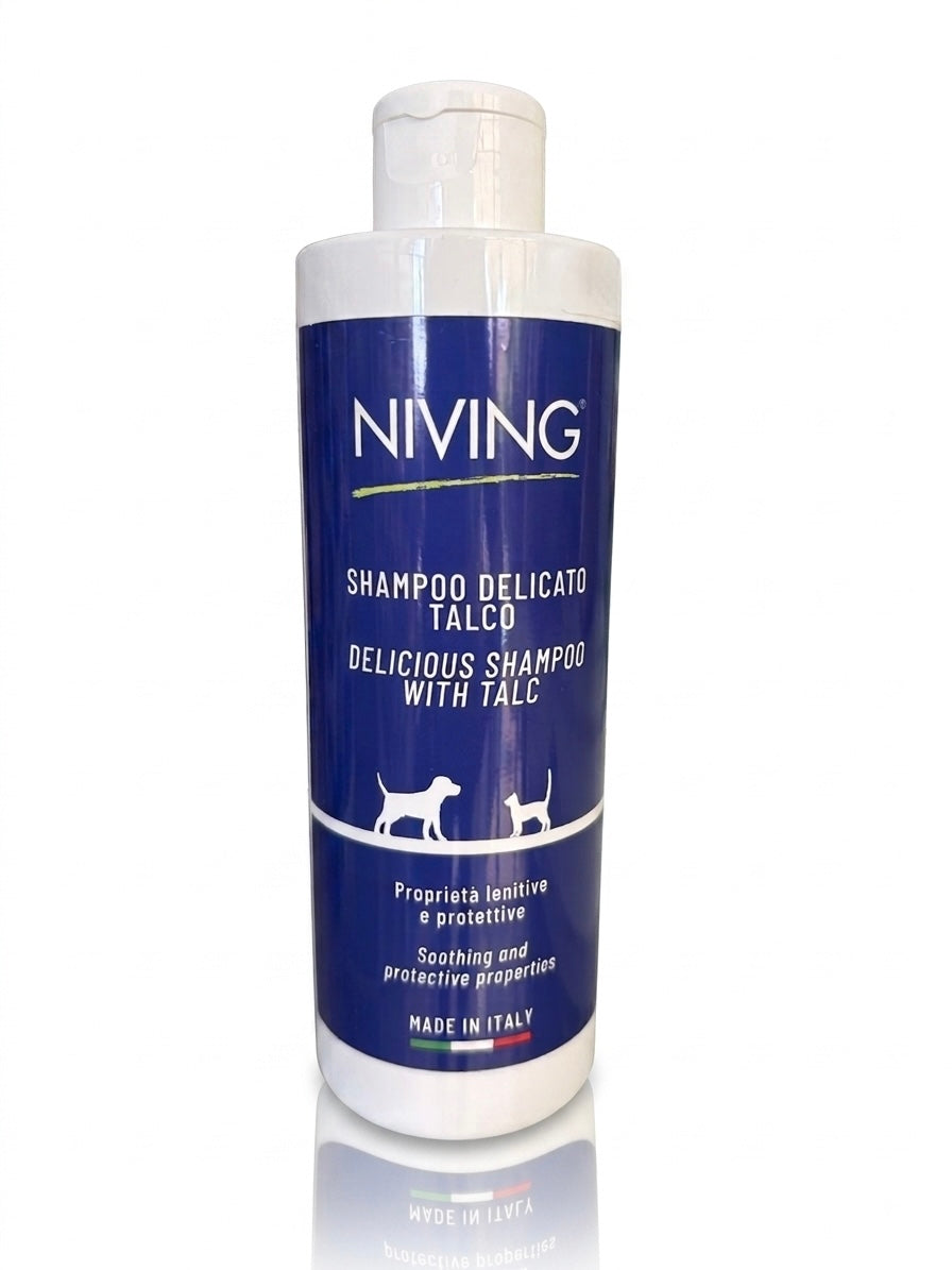 Shampoo cani e gatti Niving 250ml Talco
