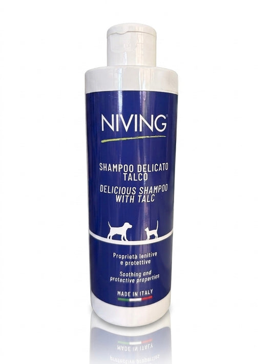 Shampoo cani e gatti Niving 250ml Talco