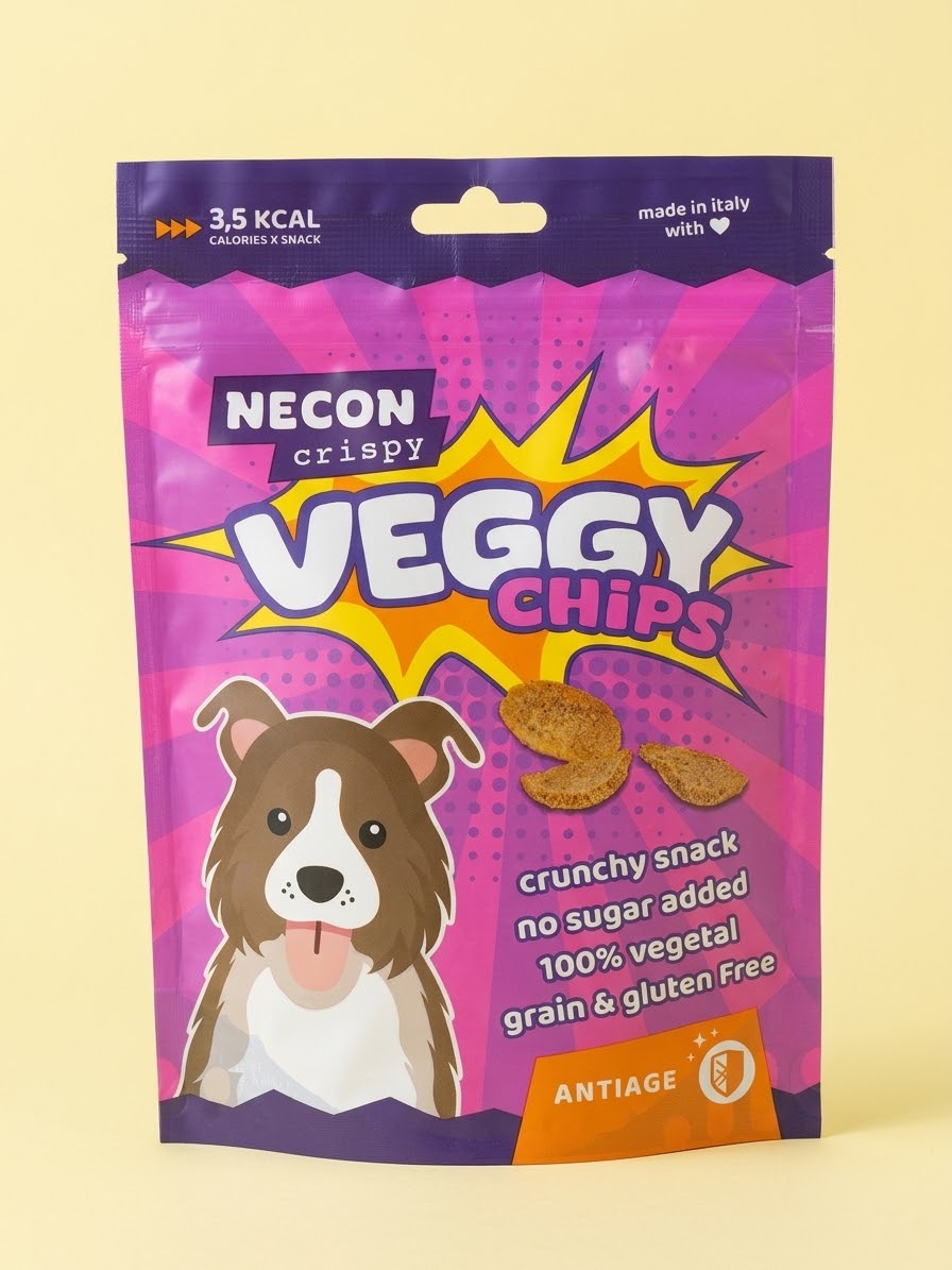 Necon Veggy Chips SNACK CROCCANTE PER CANI Antiage 85 gr