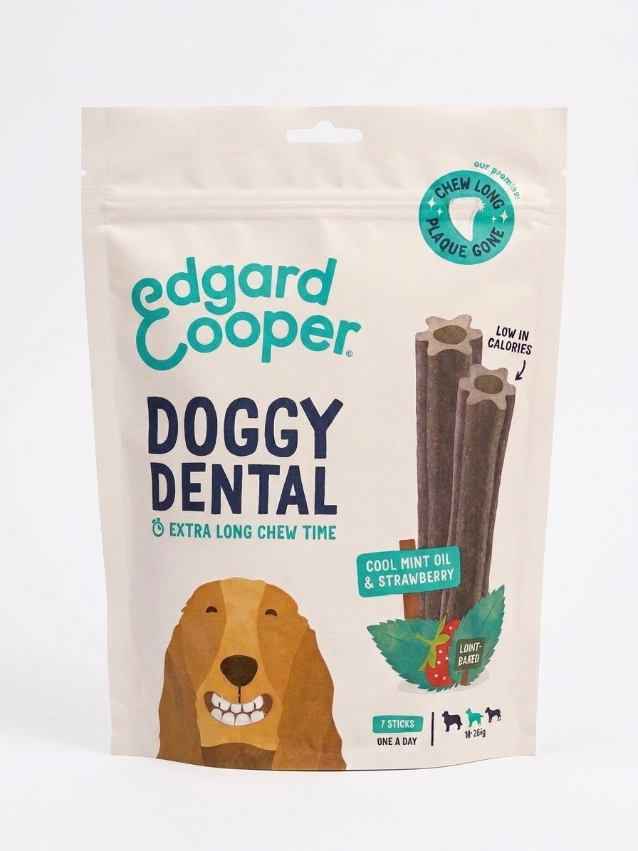 Edgard Cooper Doggy Dental Menta e Fragola.DENTALI NATURALI PER CANI