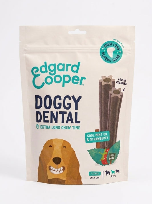 Edgard Cooper Doggy Dental Menta e Fragola.DENTALI NATURALI PER CANI