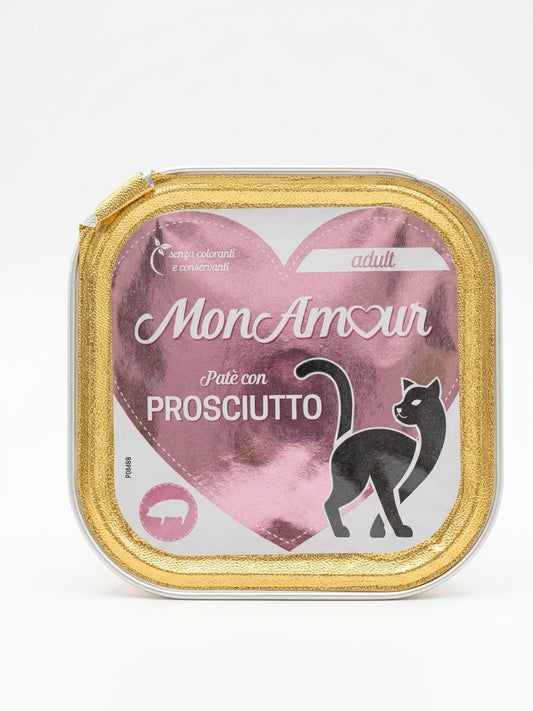 Monamour Cat Prosciutto 100gr. ALIMENTO UMIDO COMPLETO PER GATTI