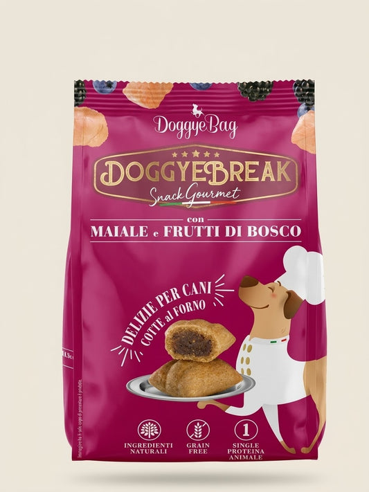 Biscotti Doggye Break Maiale e Frutti di bosco 180gr.PER CANI