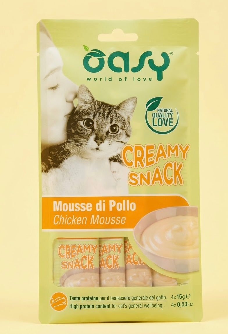 Oasy Creamy Snack Mousse di Pollo.