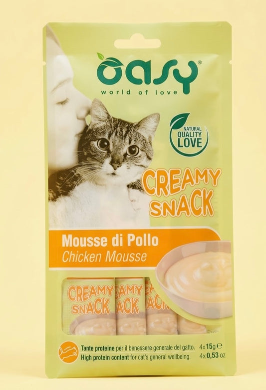 Oasy Creamy Snack Mousse di Pollo.