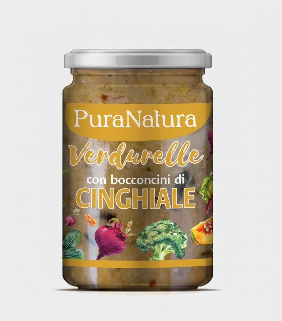 VERDURELLE CINGHIALE - Pura Natura - ALIMENTO PER CANI 300g.