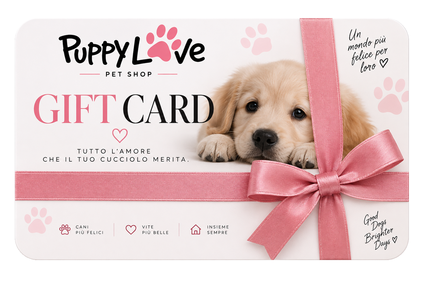 Carta Regalo  Puppy Love